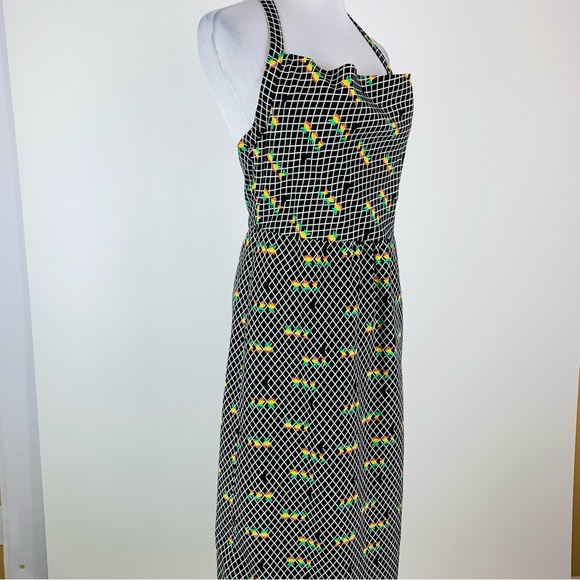 Anthropologie A Rose Has No Teeth Windowpane Floral Dress Small - Picture 5 of 15